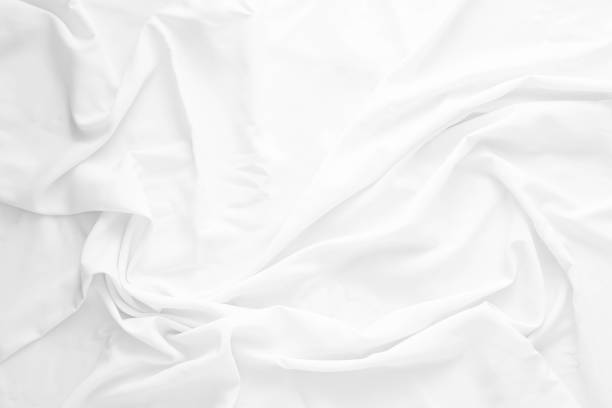 istock The white cloth is wrinkled. 2156453135