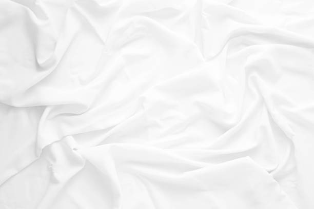 istock The white cloth is wrinkled. 2156453137
