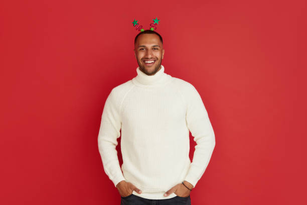 istock Smiling Man Posing Studio. Portrait of Happy Multiracial Handsome Guy Standing 2156453949