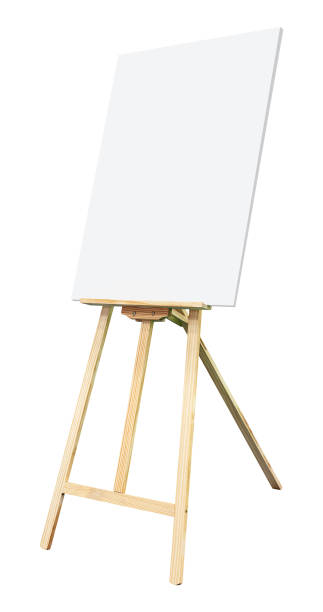 istock Wooden drawing board isolated on white background with clipping path 2156460887