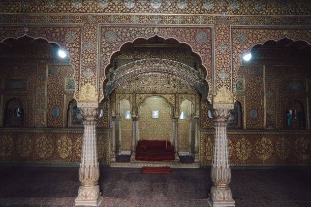 istock Medieval building Junagarh fort palace in Bikaner with ancient features, showcasing history 2156464984
