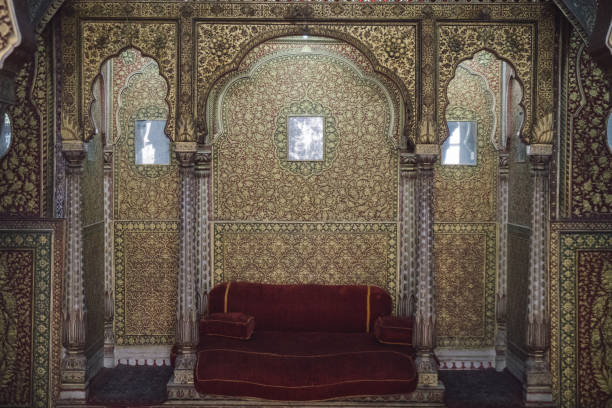 istock Medieval building Junagarh fort palace in Bikaner with ancient features, showcasing history 2156465022