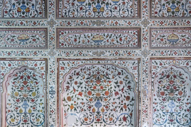 Medieval building Junagarh fort palace in Bikaner with ancient features, showcasing history