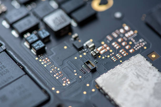 istock Abstract, Close up at electronic circuits, we see the technology of the mainboard, which is the important background of the computer. (logic board,cpu motherboard,Main board,system board,mobo) 2156470210