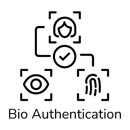 Bio Authentication Stock Illustration - Download Image Now - Biometrics ...