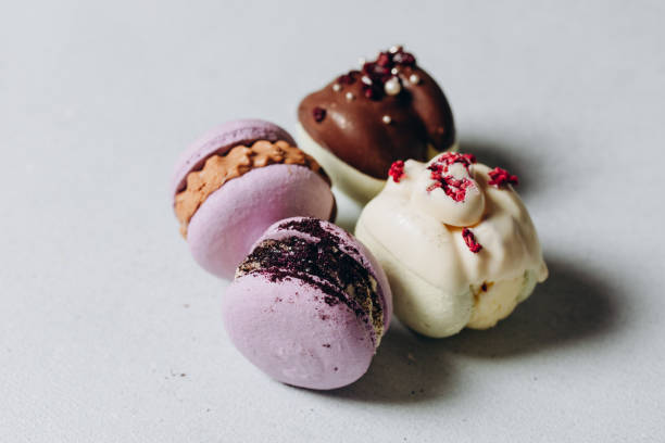 istock Set of colorful macaroons, sweet dessert 2156474029