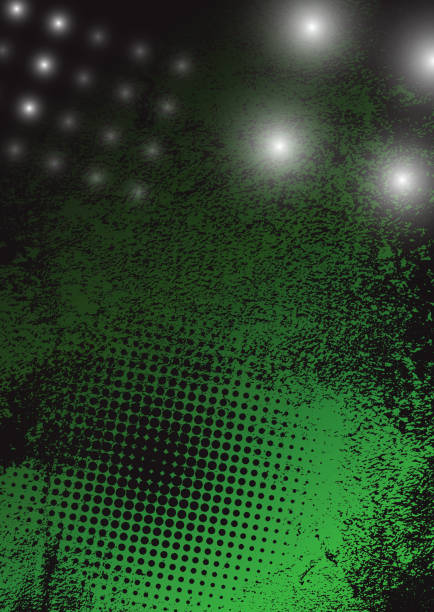 ilustrações de stock, clip art, desenhos animados e ícones de soccer green street grunge texture abstract background - futebol