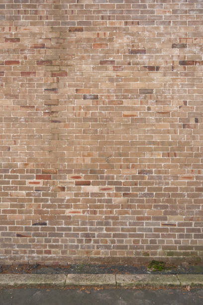 istock Section of a tall brown brick wall 2156475472