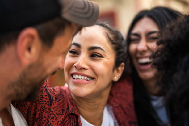 istock Cheerful Friends Enjoying Urban Outing Together 2156477413