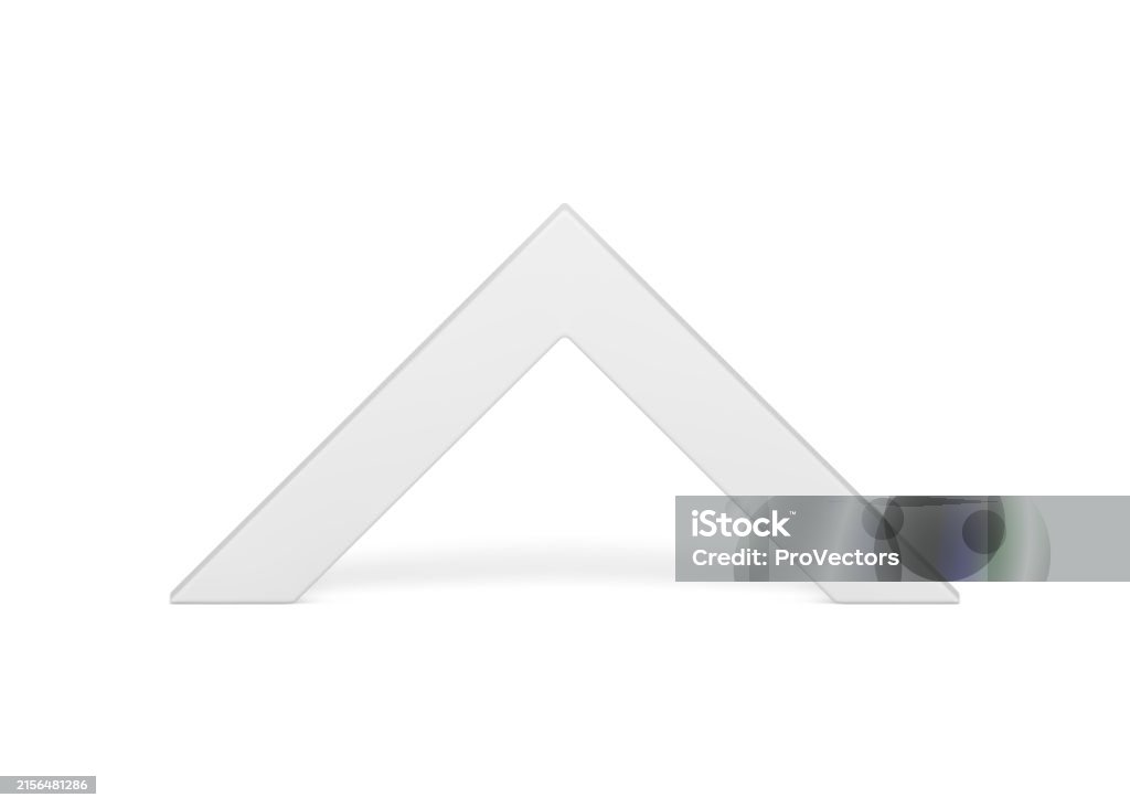 White Corner Triangle Arch Abstract 3d Element Basic Foundation Two ...