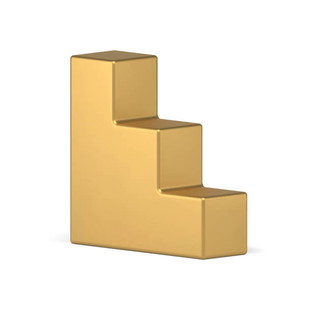 istock Metallic golden 3d stairs winner podium competition steps award champion realistic vector 2156481524