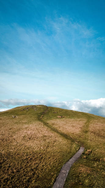 istock blue skies and green hill 2156485071