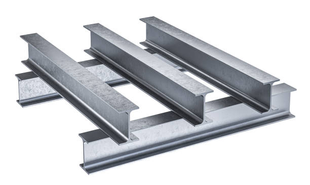 istock Industrial steel channels on transparent background 2156491299