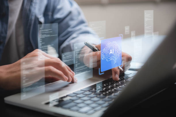 istock Professional Businessman Utilizing AI Technology for Data Analysis to Enhance Business Strategy and Drive Innovation in a Tech Driven Workspace. 2156493291