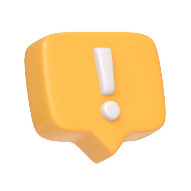 istock Yellow danger attention bell or red emergency notifications alert isolated on white background 2156499869