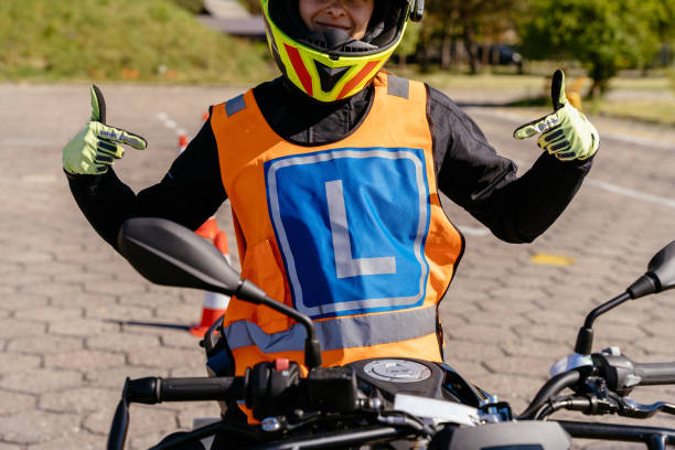 istock Moto school track driving school. 2156500573