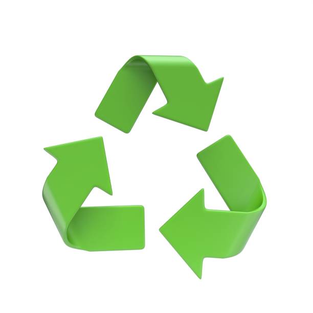 istock Green recycle arrows sign 3D 2156501108