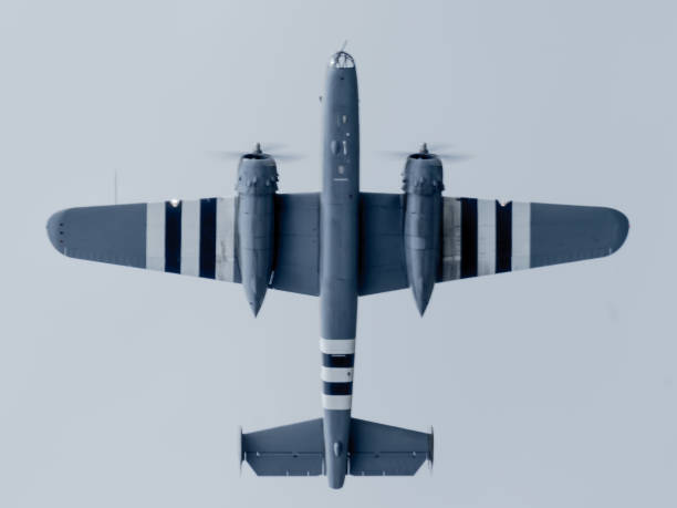 World War II era fighter plane in a hangar