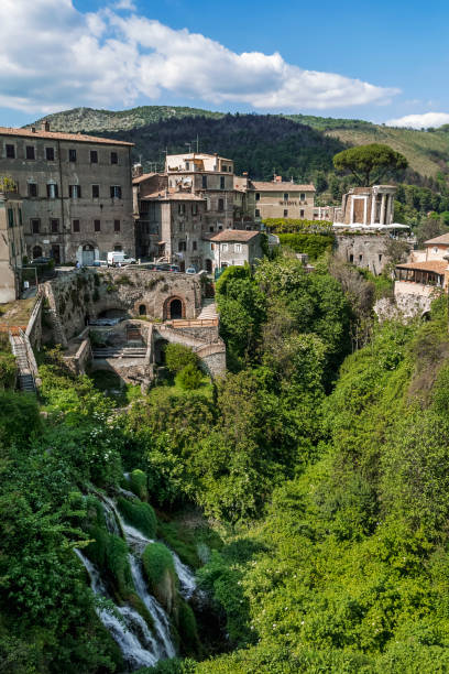 the ruins of the ancient city of Tivoli. You can still see the remains of the ancient civilization, which have remained intact over time, which blend perfectly with the surrounding nature