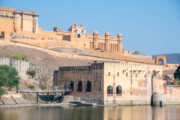 istock The image features a sizable Amber fort and palace, Jaipur set against a clear blue sky 2156508253