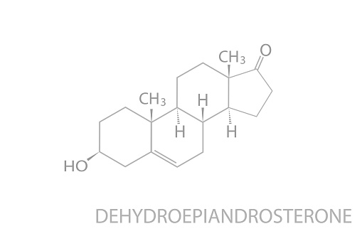 Prasterone Structure Dehydroepiandrosterone Molecular Skeletal Chemical Formula Stock ...