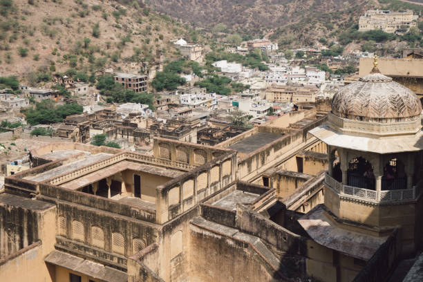 istock The image features a sizable Amber fort and palace, Jaisalmer set against a clear blue sky 2156511381