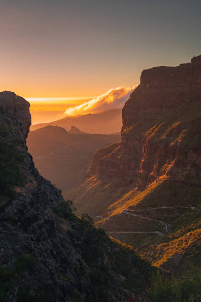 istock Narrow Masca valley in Tenerife at the sunset 2156513399