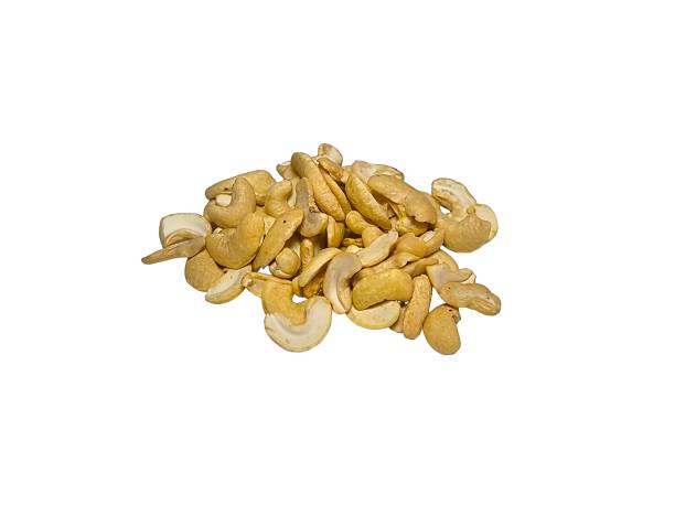 istock Raw cashew nuts isolated on white background. Healthy eating concept 2156513686