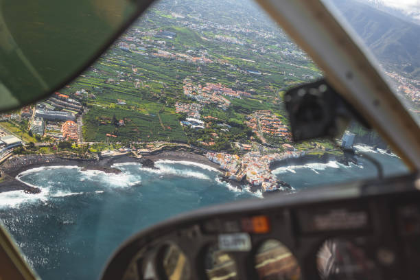 istock Plane cabin view at Tenerife island 2156513843