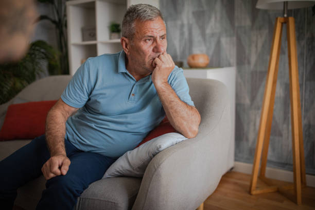 istock Emotions, an old man in a nursing home 2156515845
