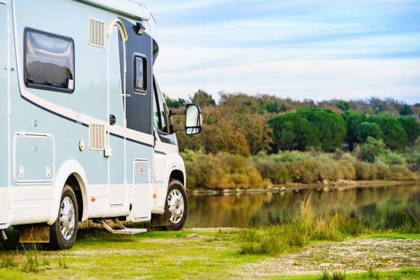 istock Camper rv camping on nature in Portugal 2156517361