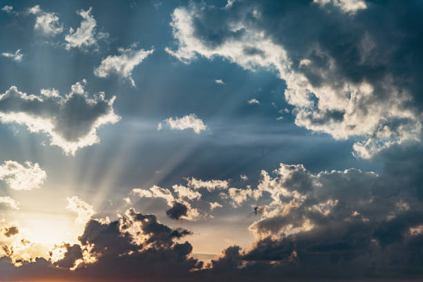 istock Amazing cloudscape on the sky at sunset. 2156517661