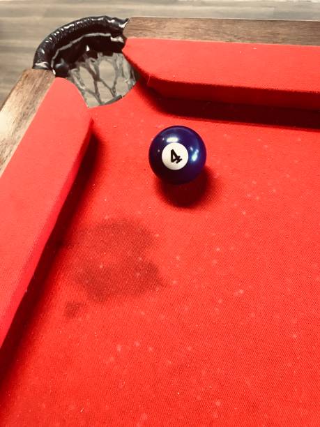 istock Pool cue, pool game, pool table, red pool table, leisure games, snooker game. Snooker ball 4 2156518441