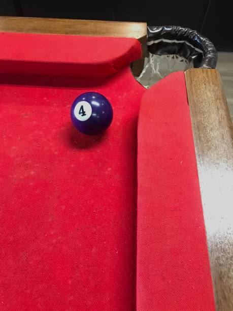 istock Pool cue, pool game, pool table, red pool table, leisure games, snooker game. Snooker ball 4 2156518452