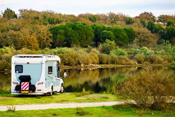 istock Camper rv camping on nature in Portugal 2156520060