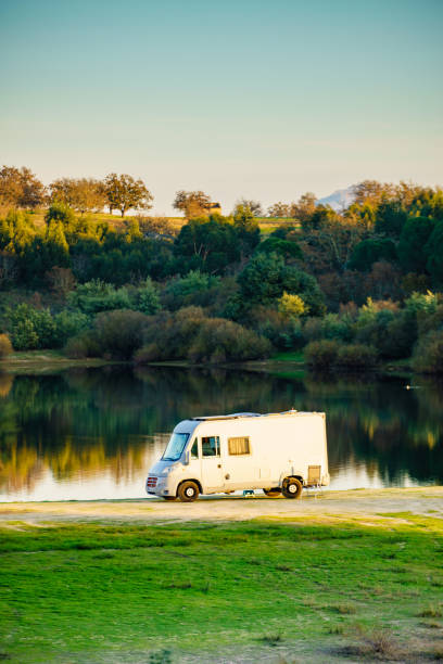 istock Camper rv camping on nature in Portugal 2156520362