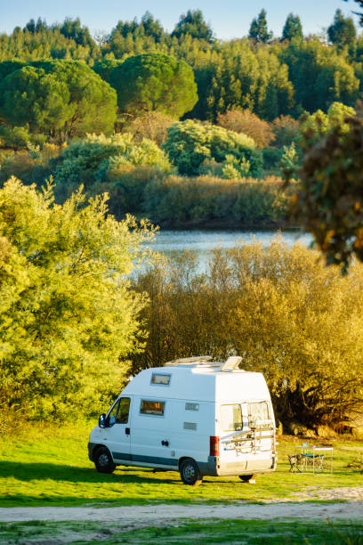 istock Camper van camping on nature in Portugal 2156521708