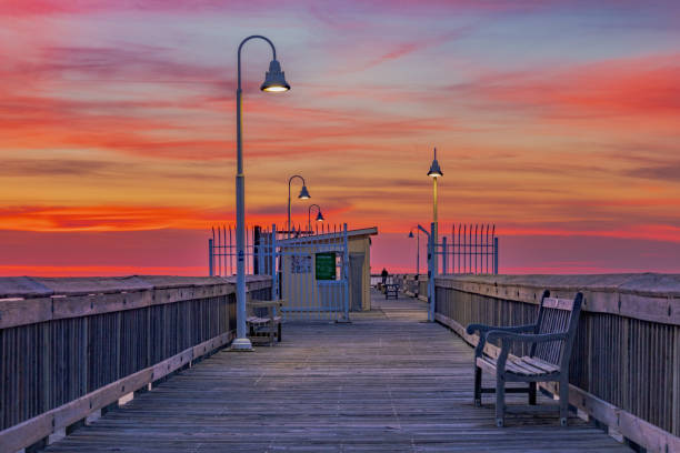 istock Sunrise at the Sandbridge pier 2156527036