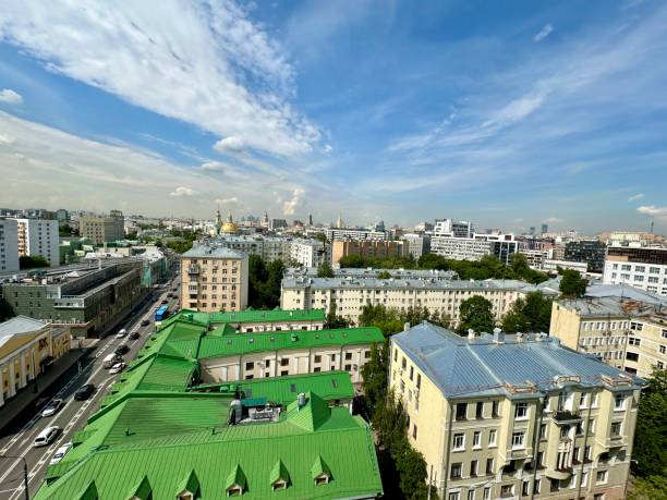 istock Moscow Basmanny district from above, Russia 2156527436