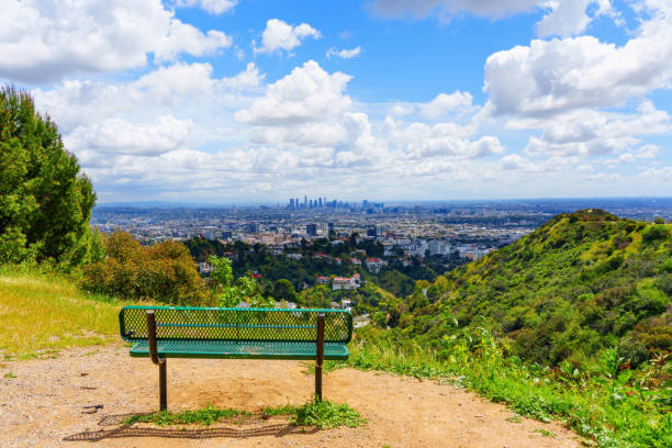istock Runyon Canyon Trail Bench Overlooking Los Angeles 2156527866