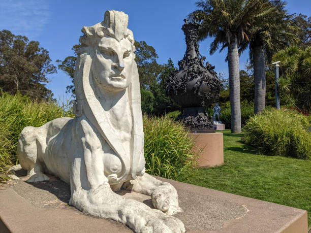 San Francisco, California - September 06, 2021: Restored sculpture \