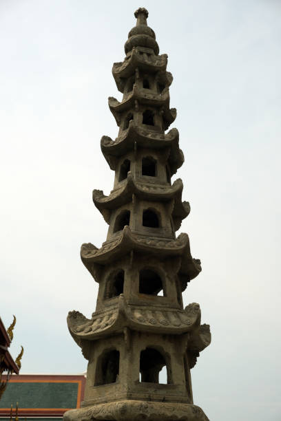 istock stone stupa in the courtyard of a Buddhist temple 2156533880