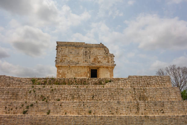 Archeological site Chichen Itza In Mexico Pyramid Kukulkan temple