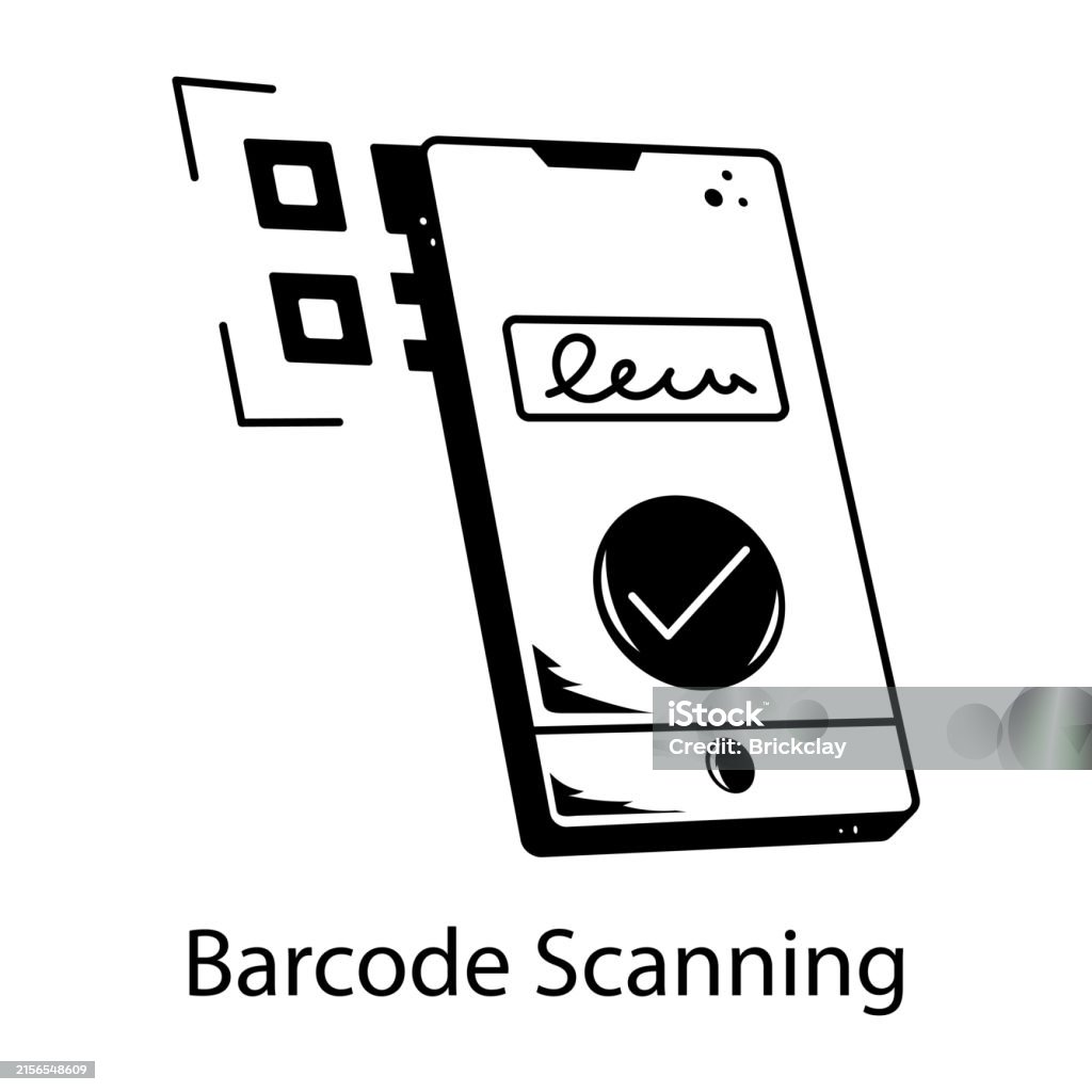 Scan Sign Image Bar Code Barcode Scanning Stock Illustration - Download Image Now - Bar Code ...