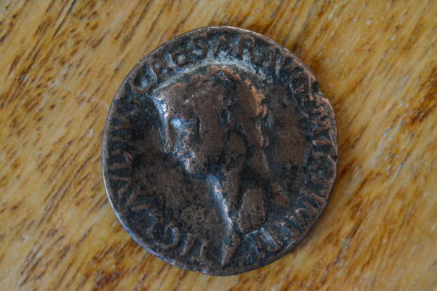 istock Antique coins detailed shots macro photography 2156551502