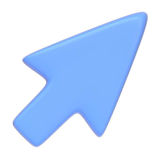 istock A vibrant blue arrow pointing right isolated on a white background 2156557214