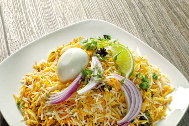 istock Indian style noodles dish on wooden table 2156557739