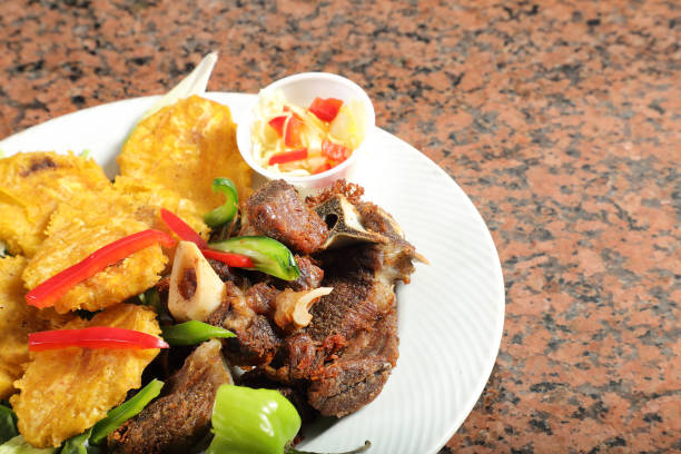 Goat meat dish