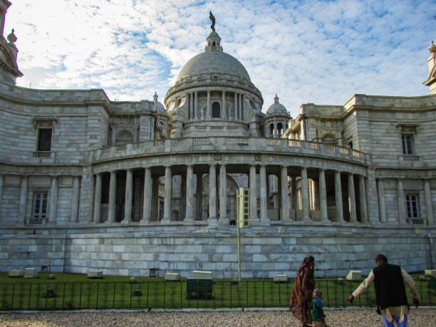 Kolkata, West Bengal, India. 16 November 2013:This image showcases the Victoria Memorial in Kolkata, West Bengal, India.