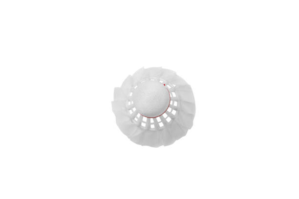 istock Isolated white badminton shuttlecock on white background 2156579645
